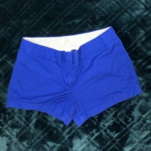 J. Crew blue chino shorts